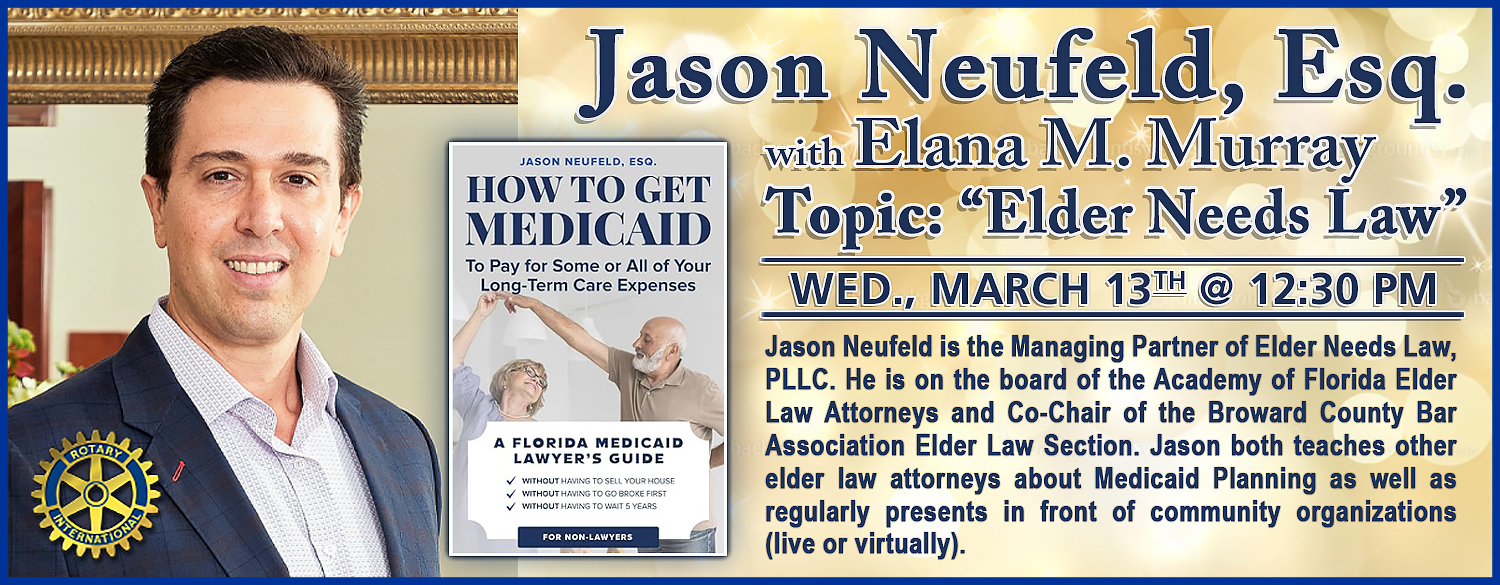 Speakers: Jason Neufeld & Elana M. Murray